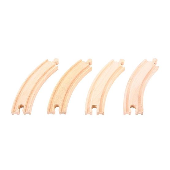 Bigjigs Rail Dolge krožne tirnice 17 cm 4 kos