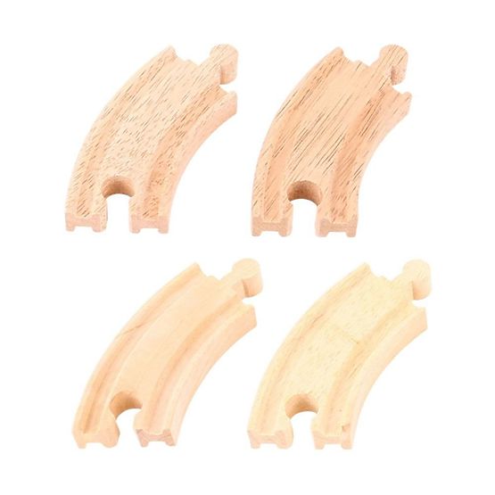 Bigjigs Rail Kratka krožna tirnica 10 cm 4 kos