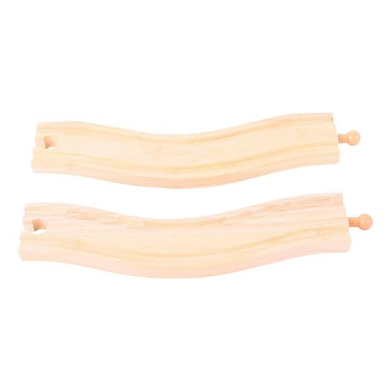 Bigjigs Rail Ukrivljene tirnice 22 cm 2 kos