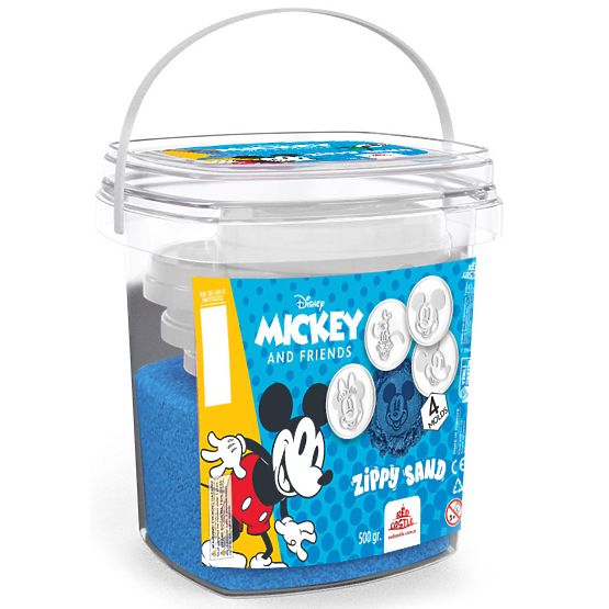 Kinetični pesek Mickey - moder + modelčki