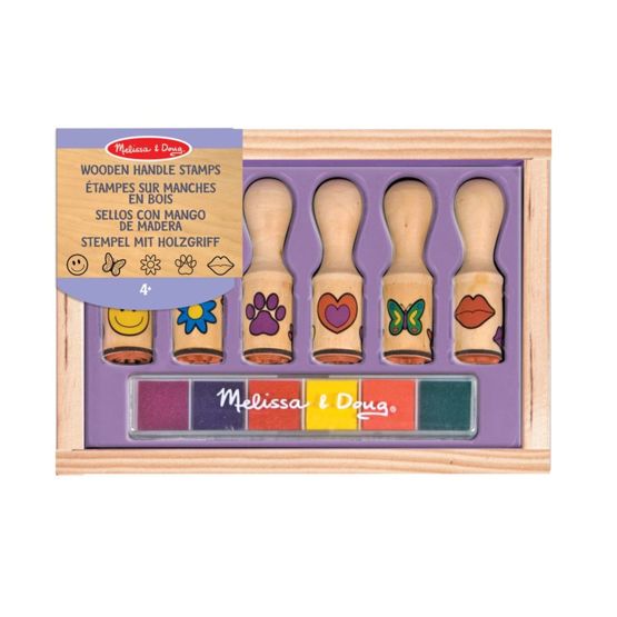 Set lesenih znamk Melissa & Doug - 6 kosov