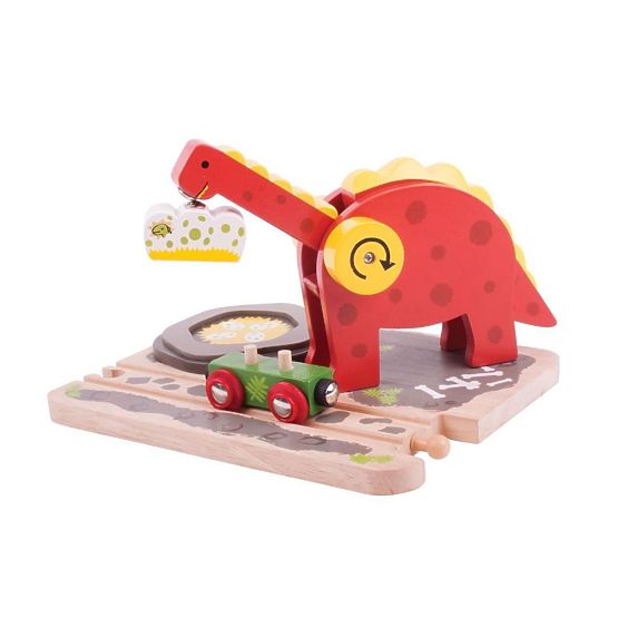 Žerjav z dinozavri Bigjigs Rail