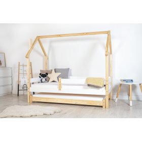 Otroška hišna postelja Frank SCANDI - bela-natur