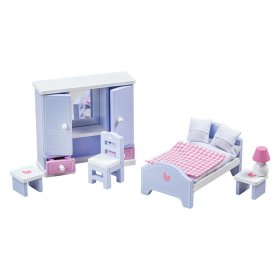Tidlo Leseno pohištvo za spalnice svetlo vijolično-modre barve