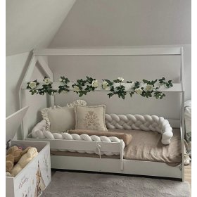 Hiška postelja Sofie 160x80 cm - bela
