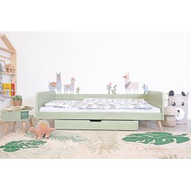 Rastoča postelja Nell 2 v 1 - pastelno zelena