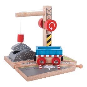 Bigjigs Rail Crane z gramozom