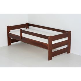Otroška postelja Woody z ograjo - oreh, Ourbaby®