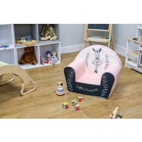 Otroški stol Bunny Ballerina - belo-roza, Delta-trade