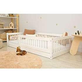 Nizka postelja za otroke Montessori Ourbaby Plus - bela, Ourbaby®