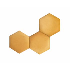 Oblazinjena plošča Hexagon - med, MIRAS
