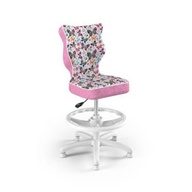 Otroški ergonomski stol za pisalno mizo prilagojen za višino 119-142 cm - metulji, ENTELO