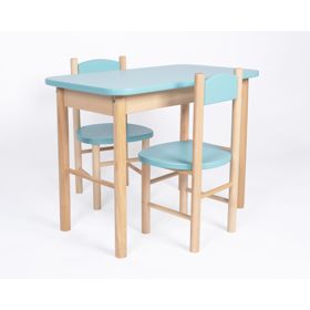 Komplet mizice in stolčkov OURBABY baby modra